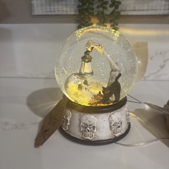 Skeleton Light Up Snow Globe - Picture 4 of 5
